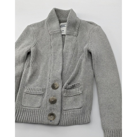 American Eagle Outfitters Kids Girls Gray Button Front Cardigan Sweater XS TP - Picture 4 of 10